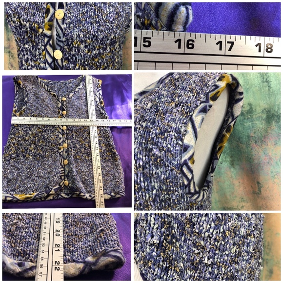 ๐ฅ Boucle Wool Knitted Vest with Buttons - Picture 8 of 8